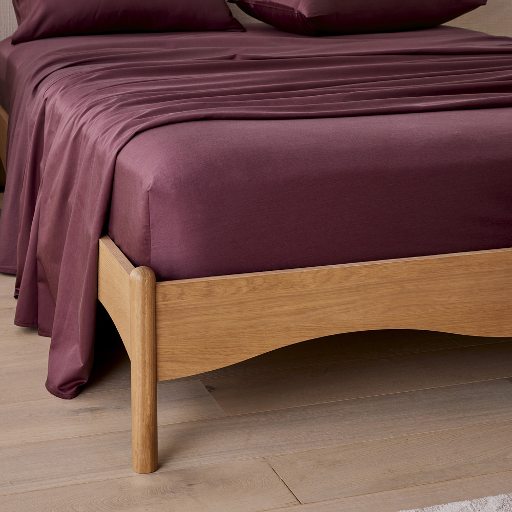 600TC Bamboo Cotton Bordeaux Sheet Set