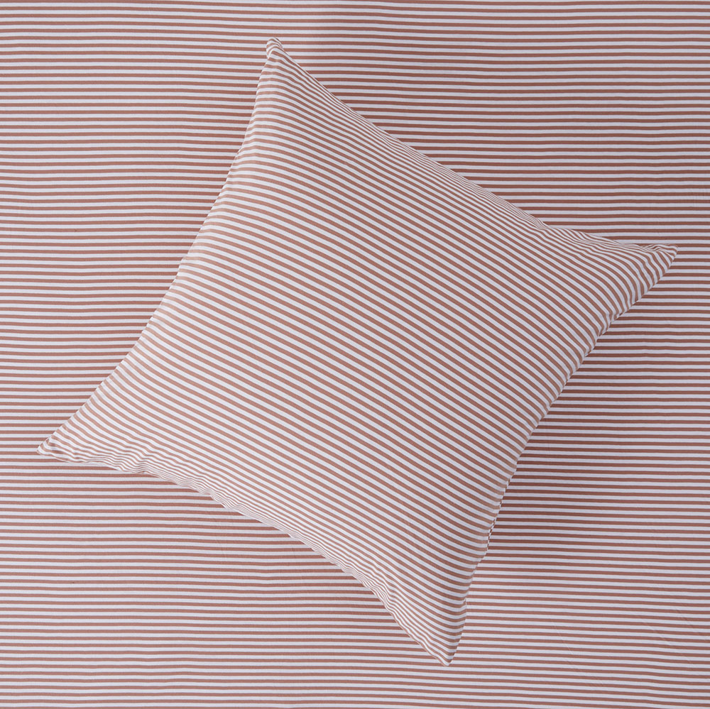 Ultra Soft Jersey Clay Stripe Sheet Separates | Adairs