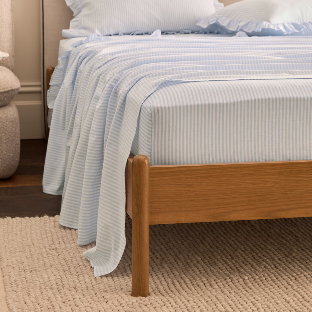 Ruffle Skyway Stripe Sheet Set | Adairs