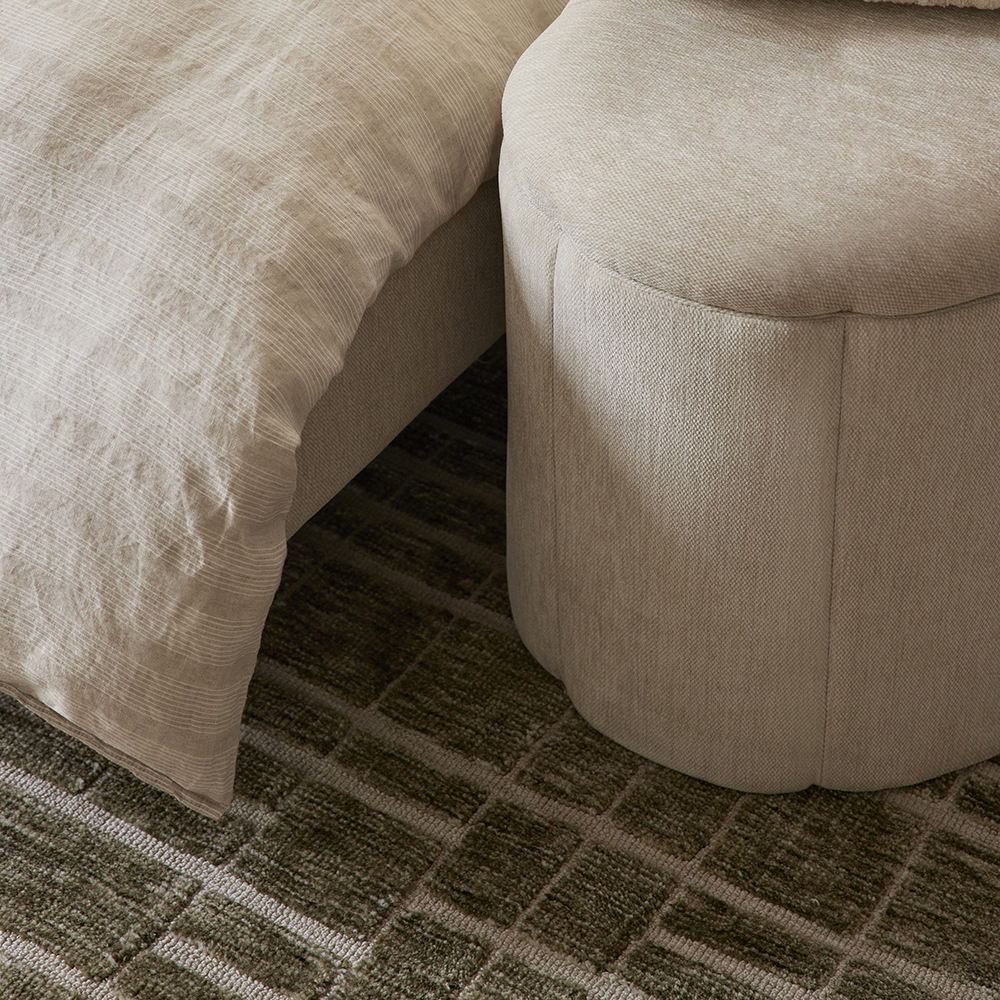 Herning Green Olive Rug | Adairs