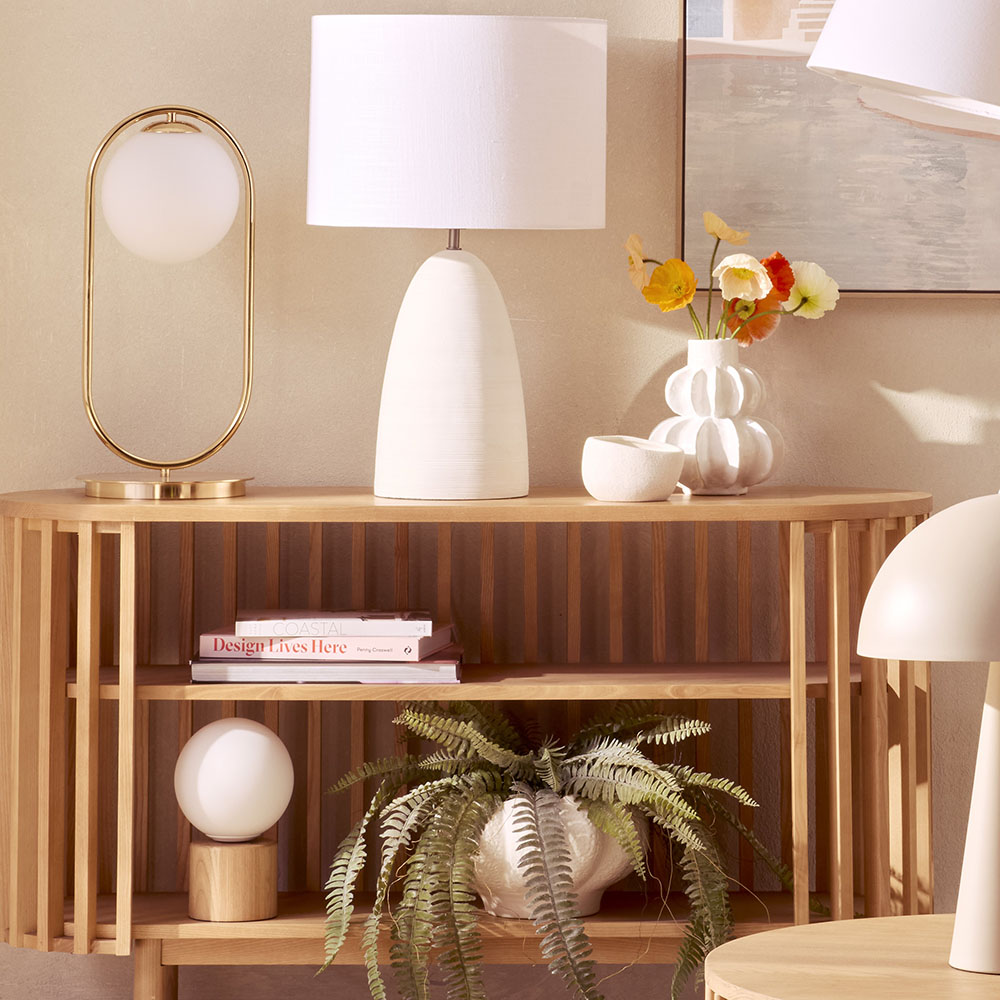 Kodu White XL Table Light | Adairs