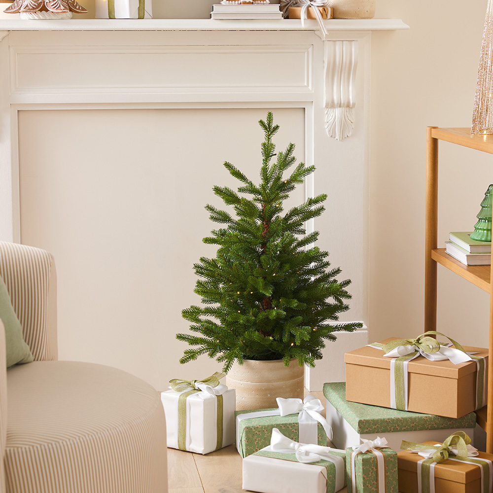 Potted Large LED Christmas Tree