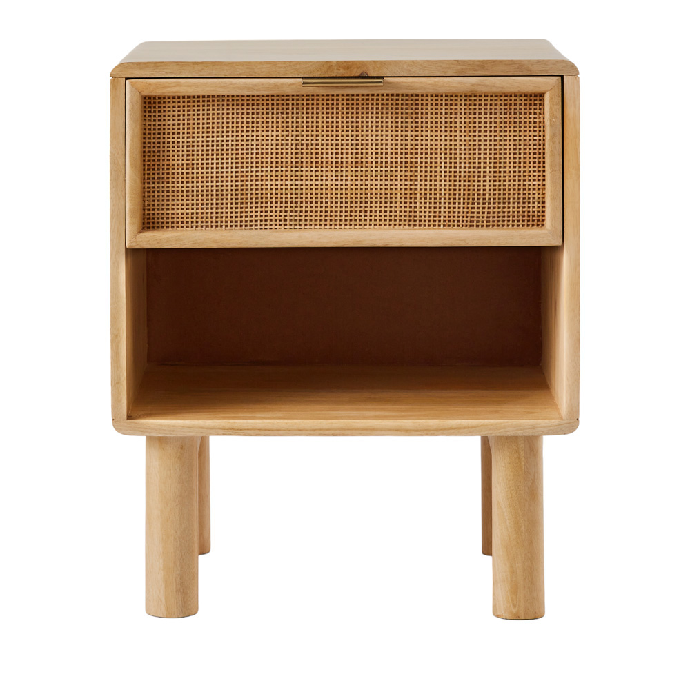 Noa Natural Bedside Table Adairs