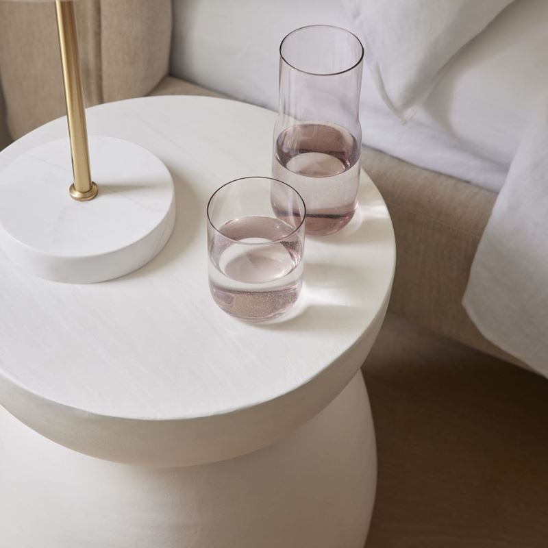 Rae White Side Table