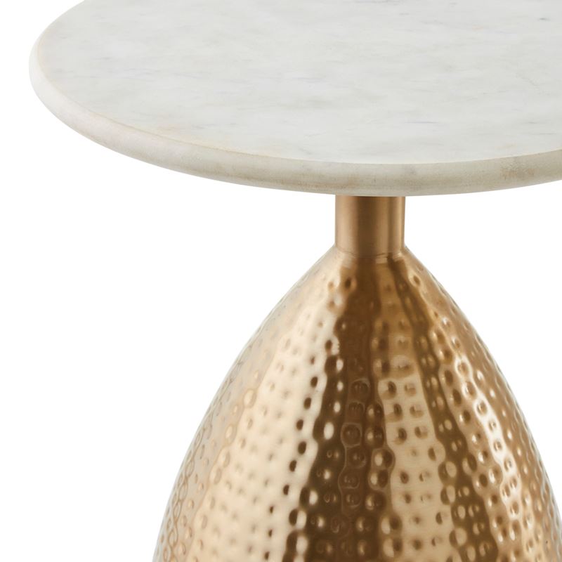 Penelope Gold & Marble Side Table