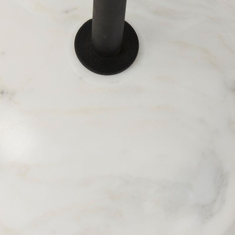 Gordy Black & White Marble Drinks Table