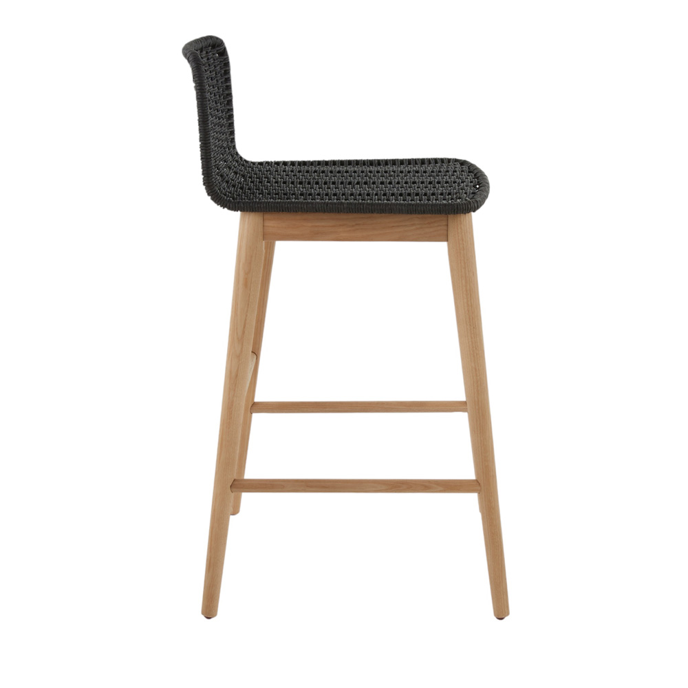 Noosa Black Natural Counter Stool Adairs