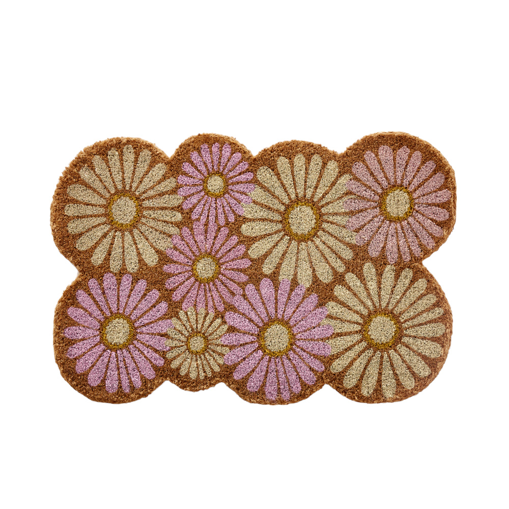 Coir Flower Power Doormat Adairs