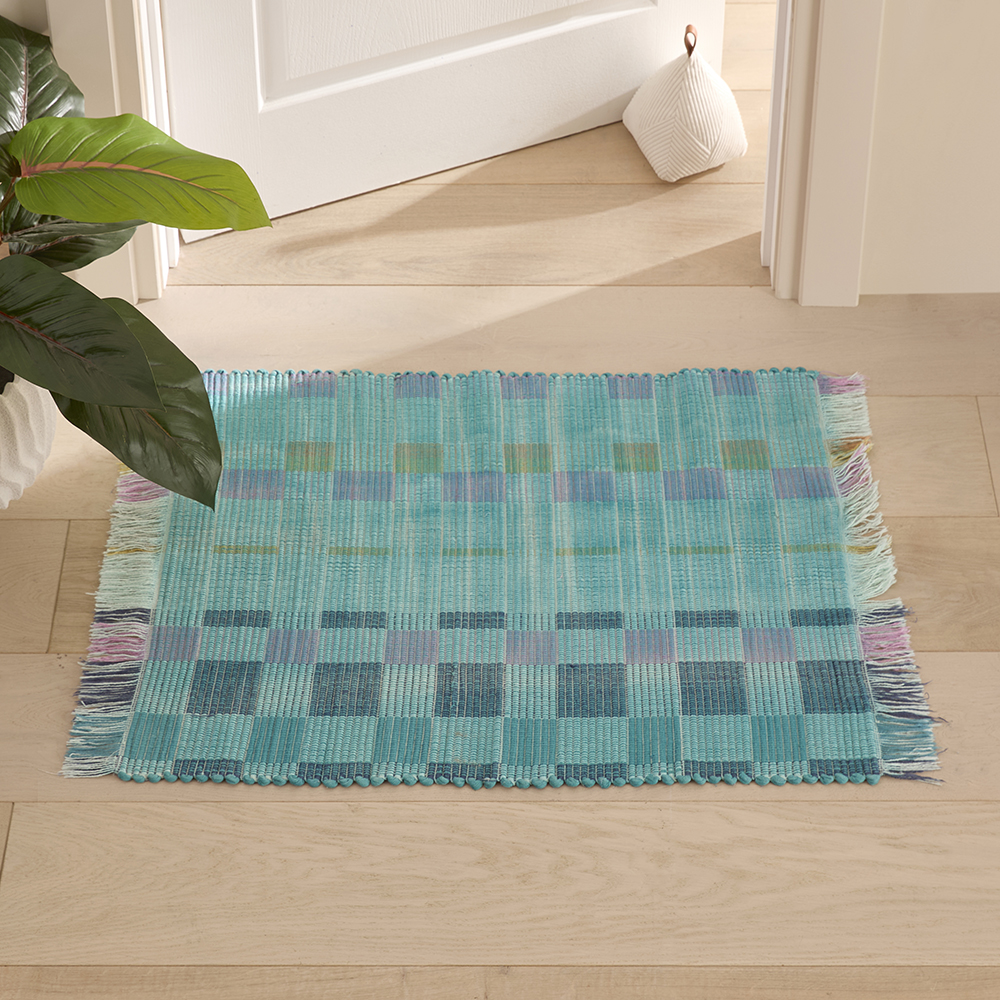 Gambit Blue Indoor Mat | Adairs
