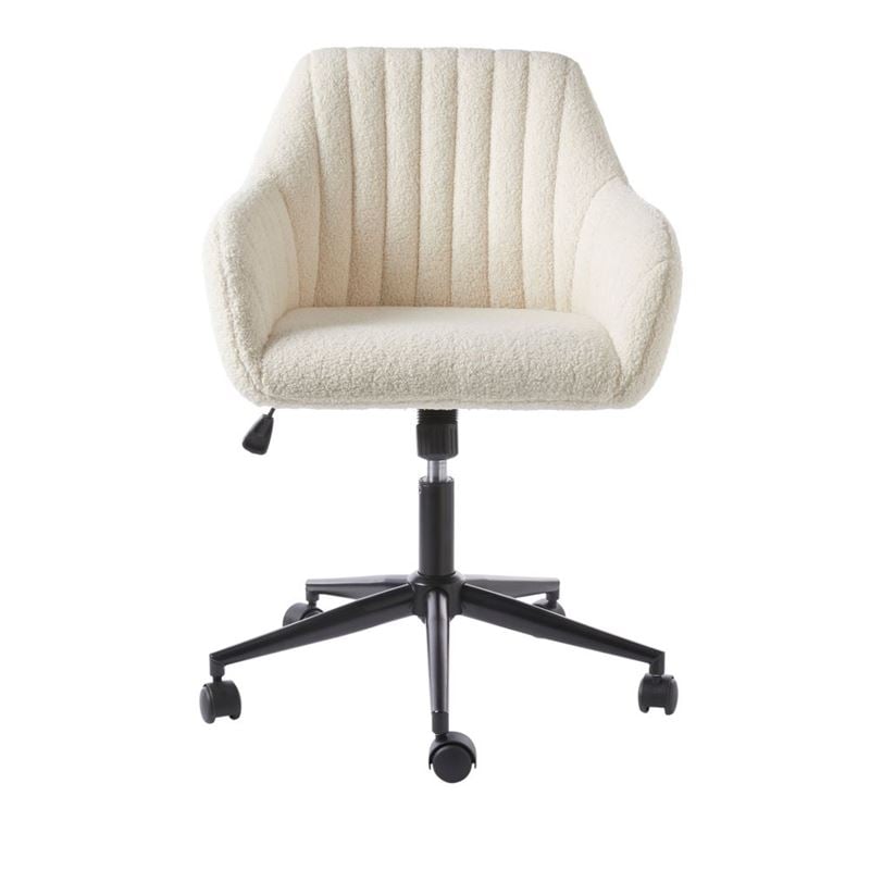 Munich Teddy Beige Desk Chair - Stylish & Adjustable