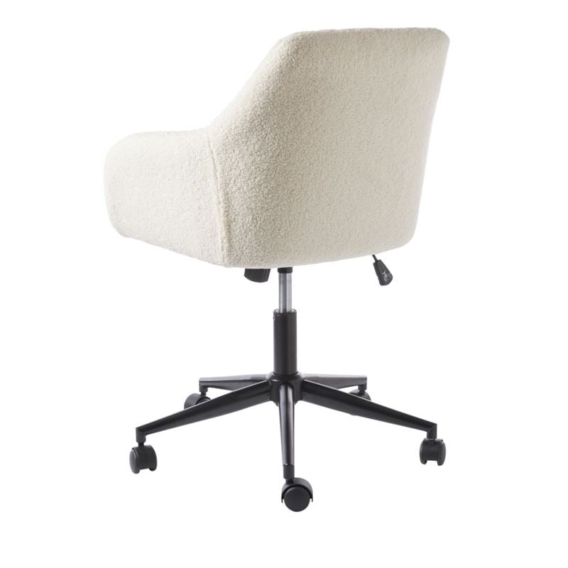 Munich Teddy Beige Desk Chair - Stylish & Adjustable