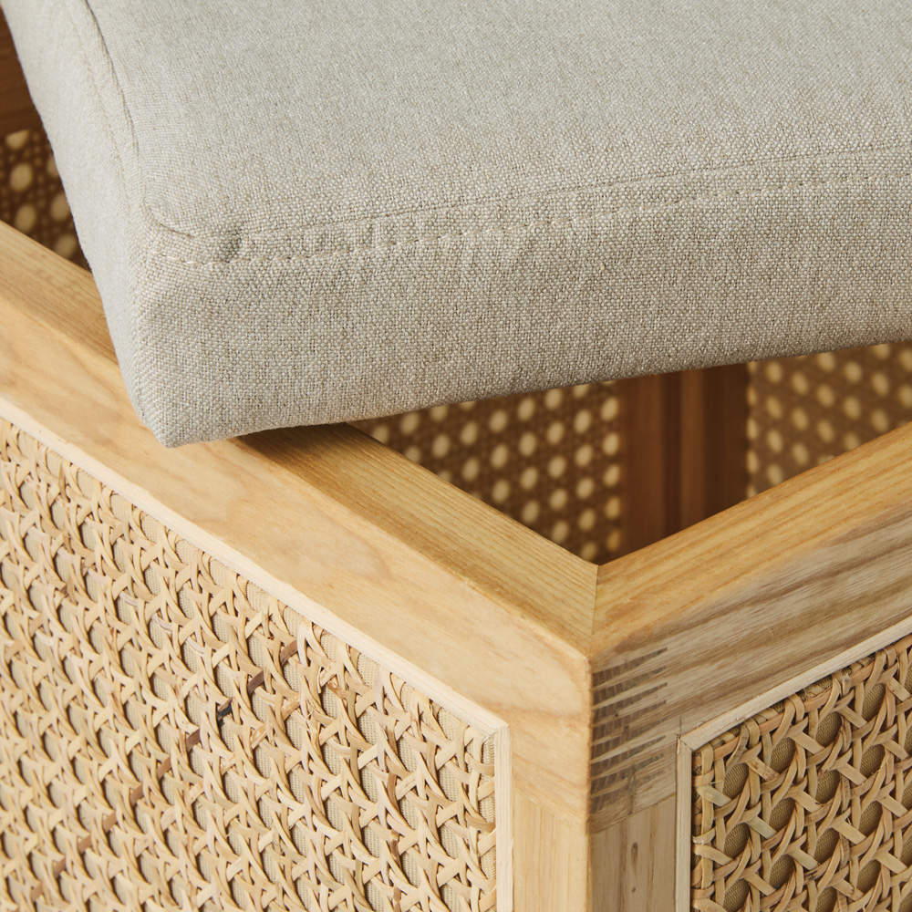 Burleigh Natural Storage Ottoman Adairs