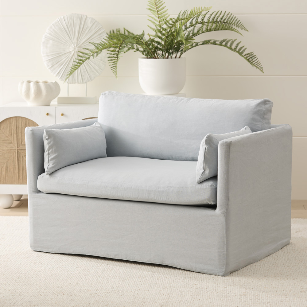 Stockholm Cashmere Blue Chair Adairs