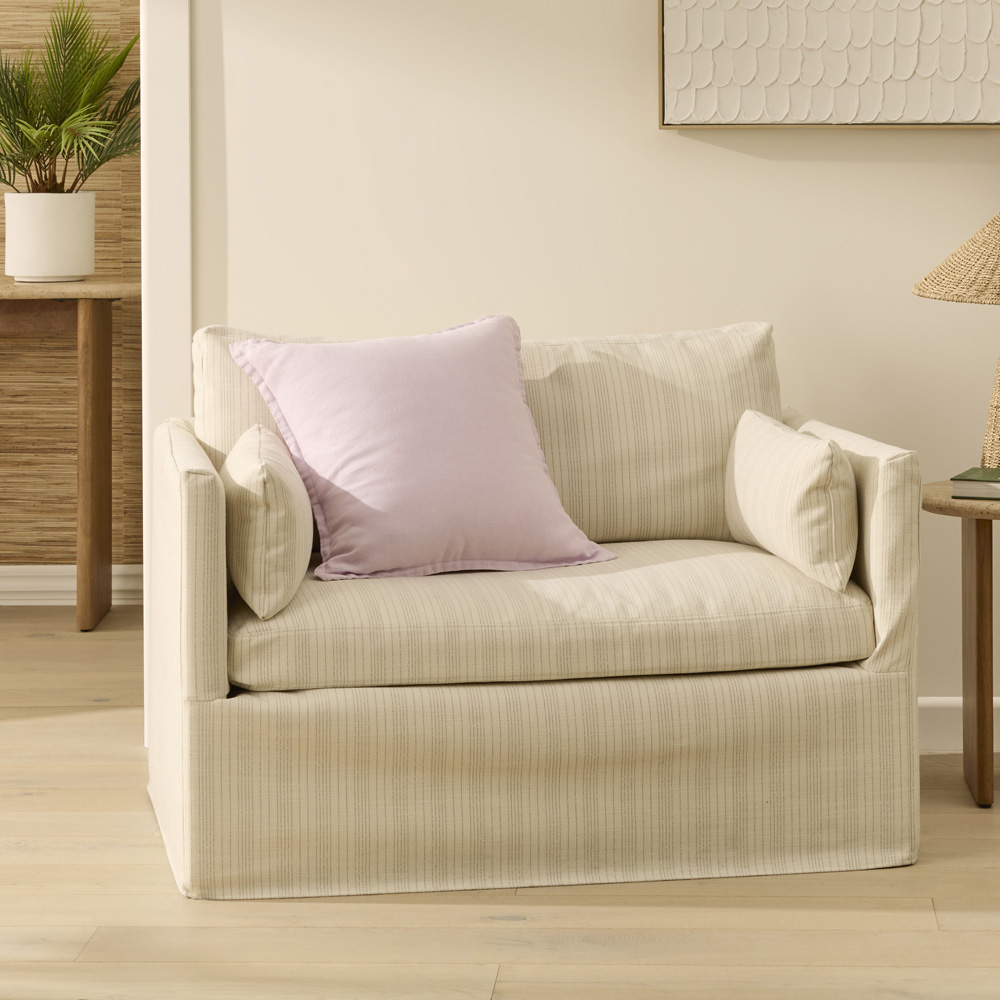 Stockholm Natural Stripe Chair Adairs