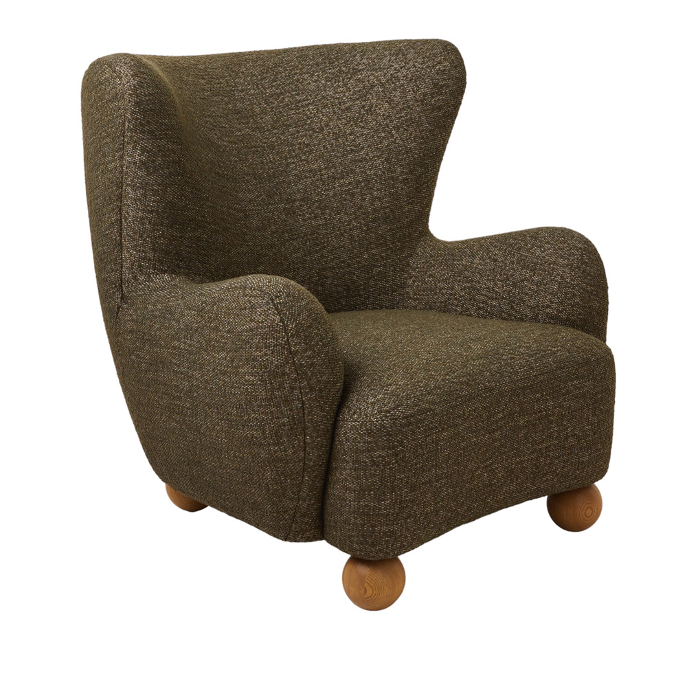Zeus Moss Lounge Chair Adairs
