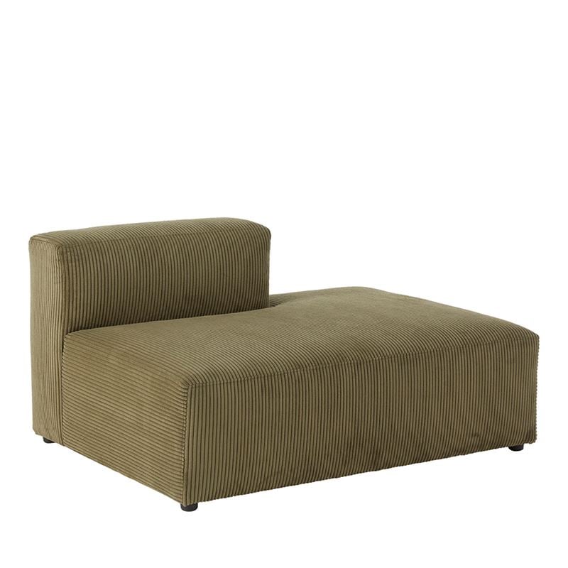 Tulsa Forest Corduroy Right Open End Modular Lounge Chair