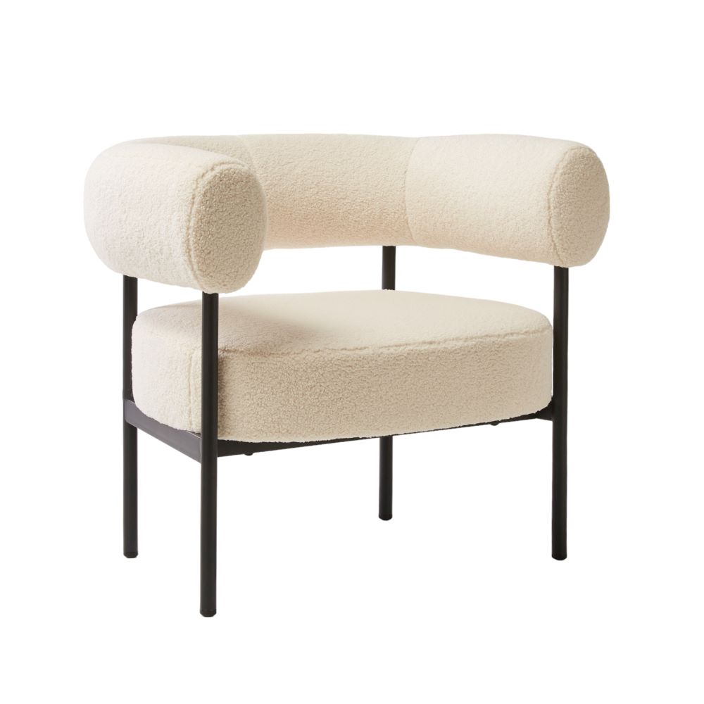 Milroy Vanilla Teddy Chair Adairs