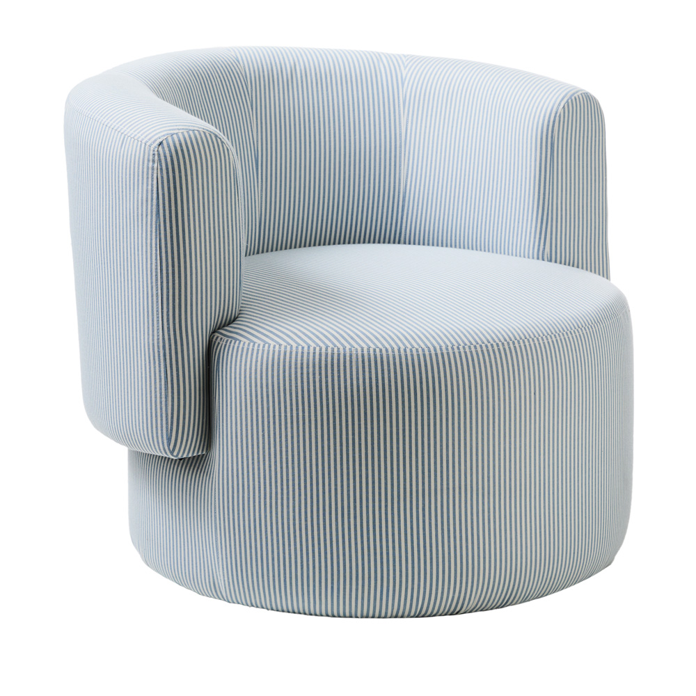 Essay Light Blue Stripe Chair Adairs