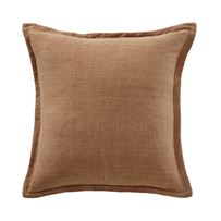 Jamie Linen Sandstone Cotton Cushion