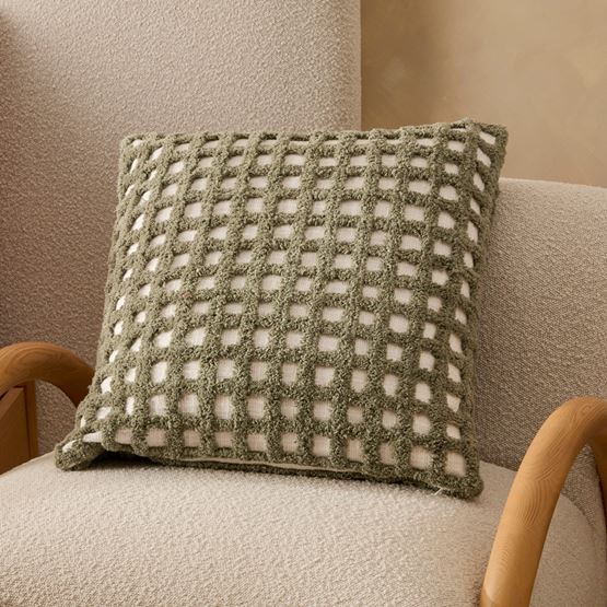 Romy Forest Check Cushion