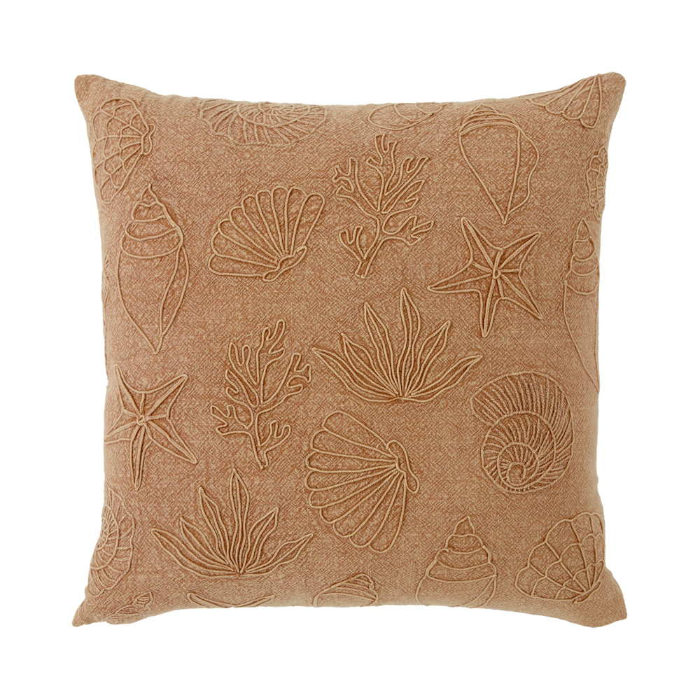 Nori Brown Shell Cushion | Adairs