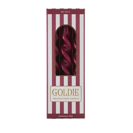 Goldie Berry Taper Candles Pack of 3
