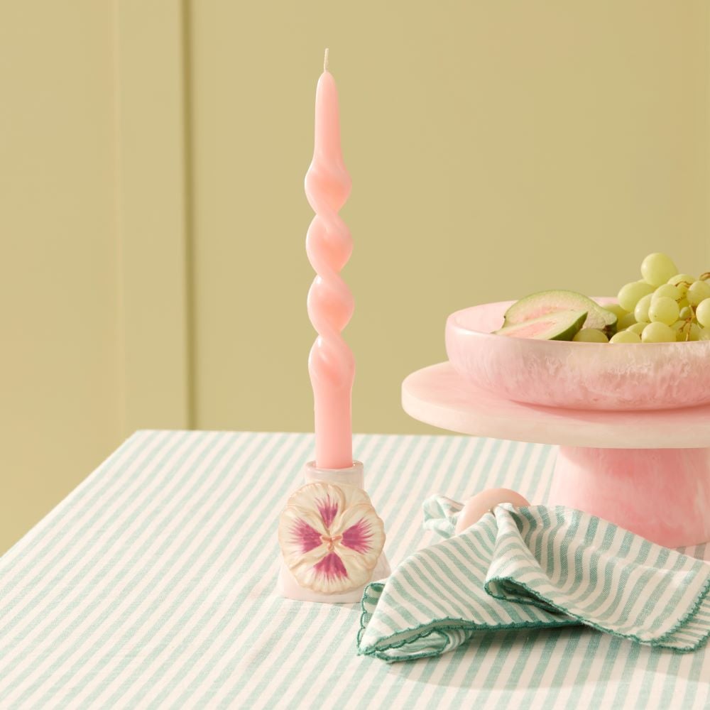 Goldie Pink Taper Candles Pack of 3