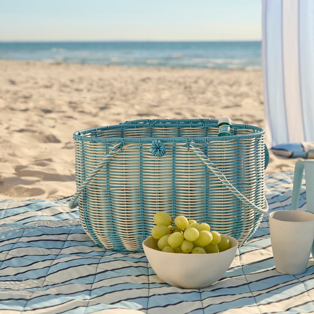 Mexicali Blue Picnic Basket | Adairs