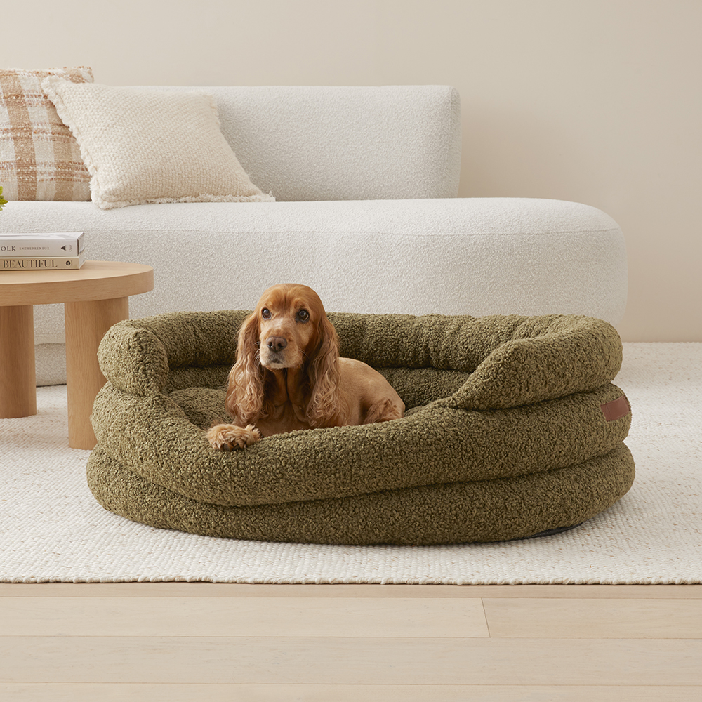 Ziggy Forest Sherpa Pet Bed Adairs