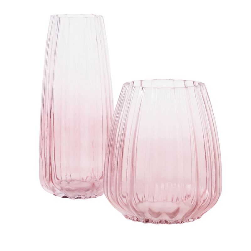 Lotus Gradient Pink Short Vase