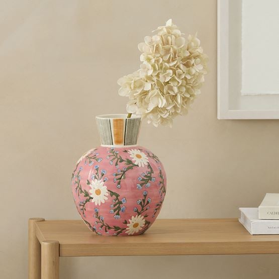 Fiore Pink Belly Vase