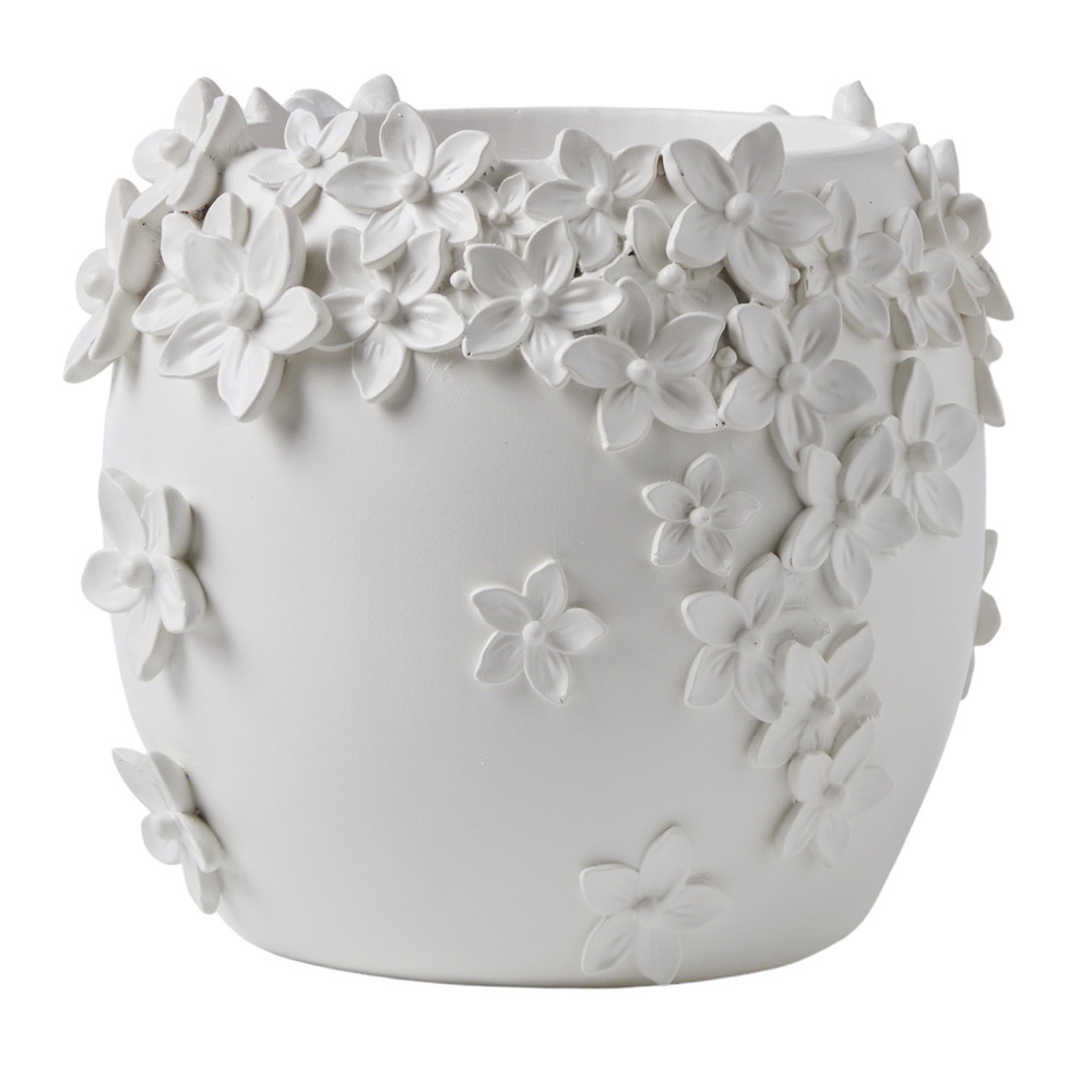 Wildflower White Pot | Adairs