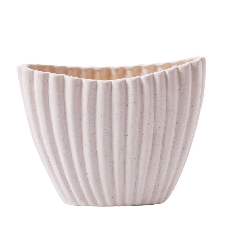 Milos Textured White Vase
