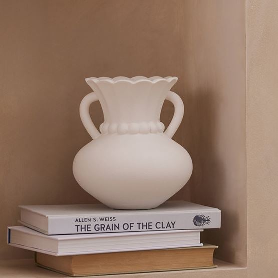 Gaia White Small Vase