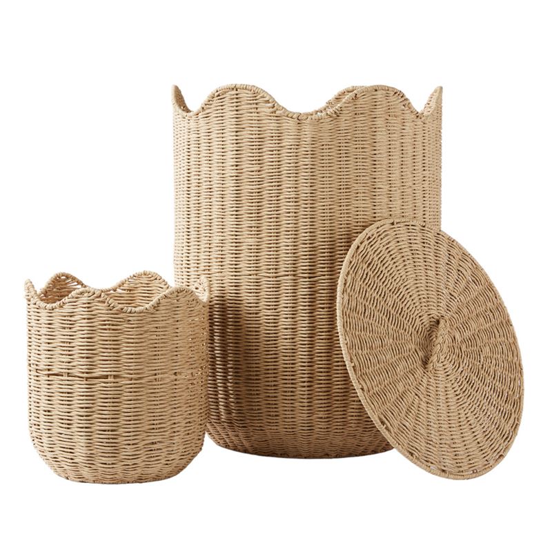 Macey Natural Laundry Storage Basket - Stylish & Practical