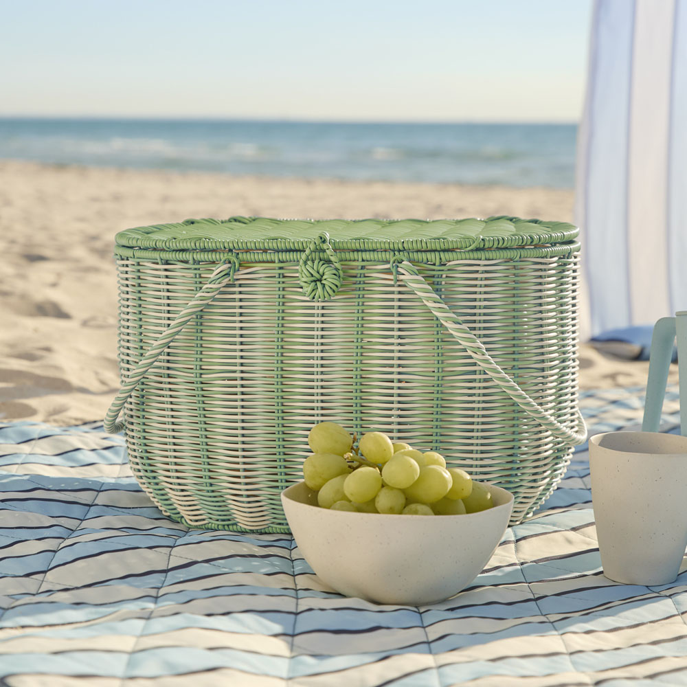 Mexicali Green Picnic Basket | Adairs