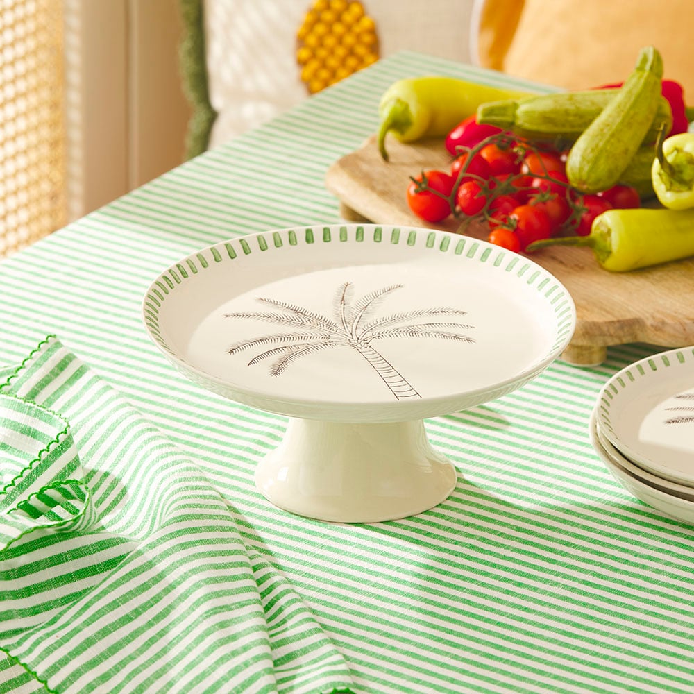 Palm White Cake Stand Adairs