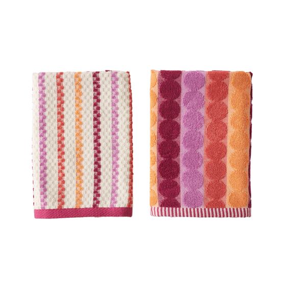 Mimi Spiced Berry Cotton Bamboo Tea Towel Pack of 2