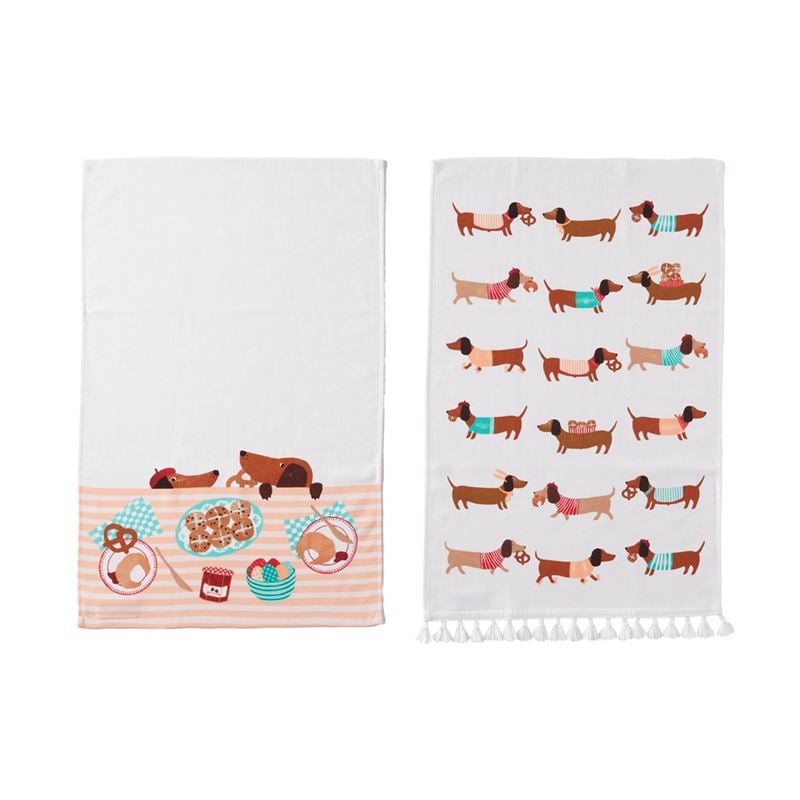 Easter Dachshunds Tea Towels Pack of 2