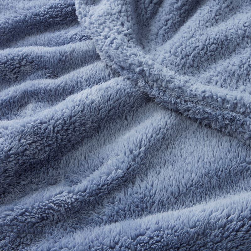 Kyrie Ashley Blue Fleece Blanket | Adairs