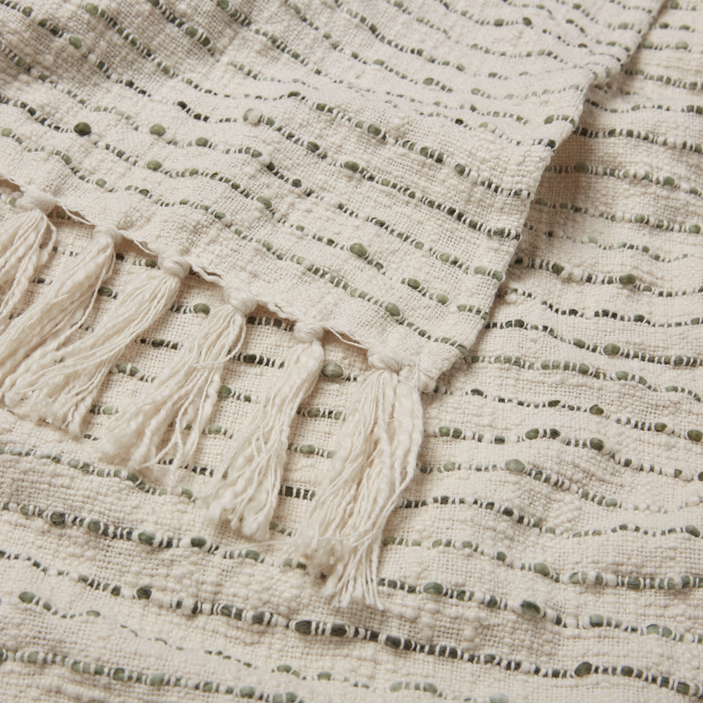 Raleigh Green Throw Adairs