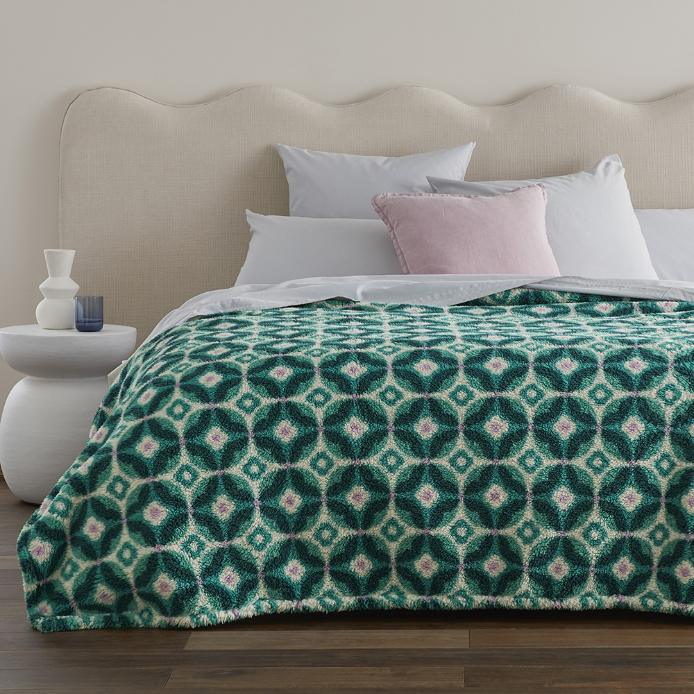 Cloud Retro Jewels Blanket Adairs