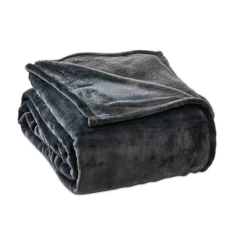 Aspen Coal Fleece Blanket