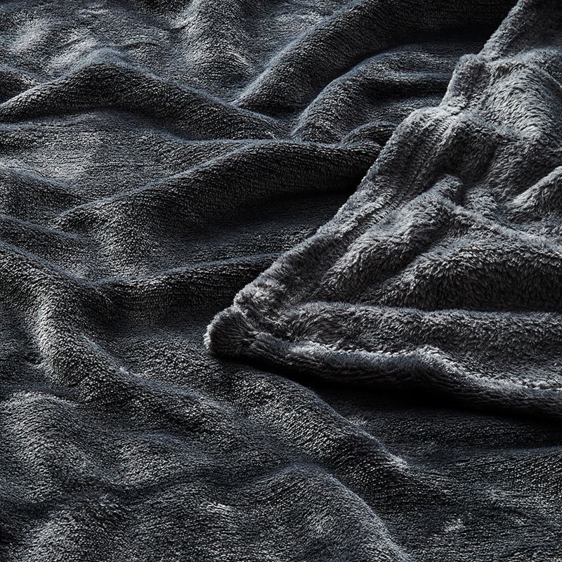 Aspen Coal Fleece Blanket