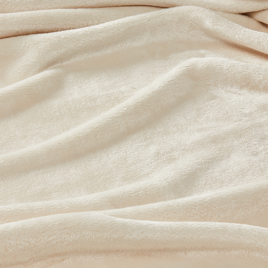 Aspen Natural Fleece Blanket Adairs