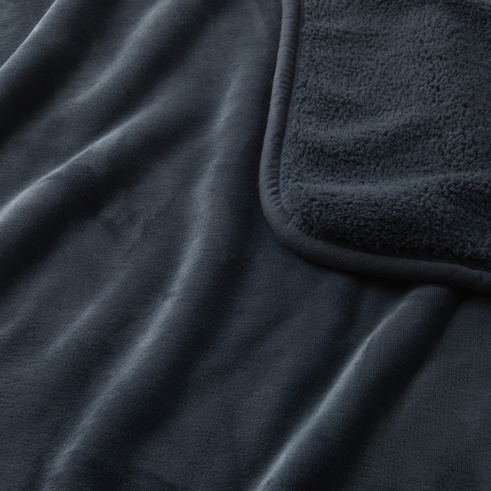 Sherpa Navy Throw Adairs