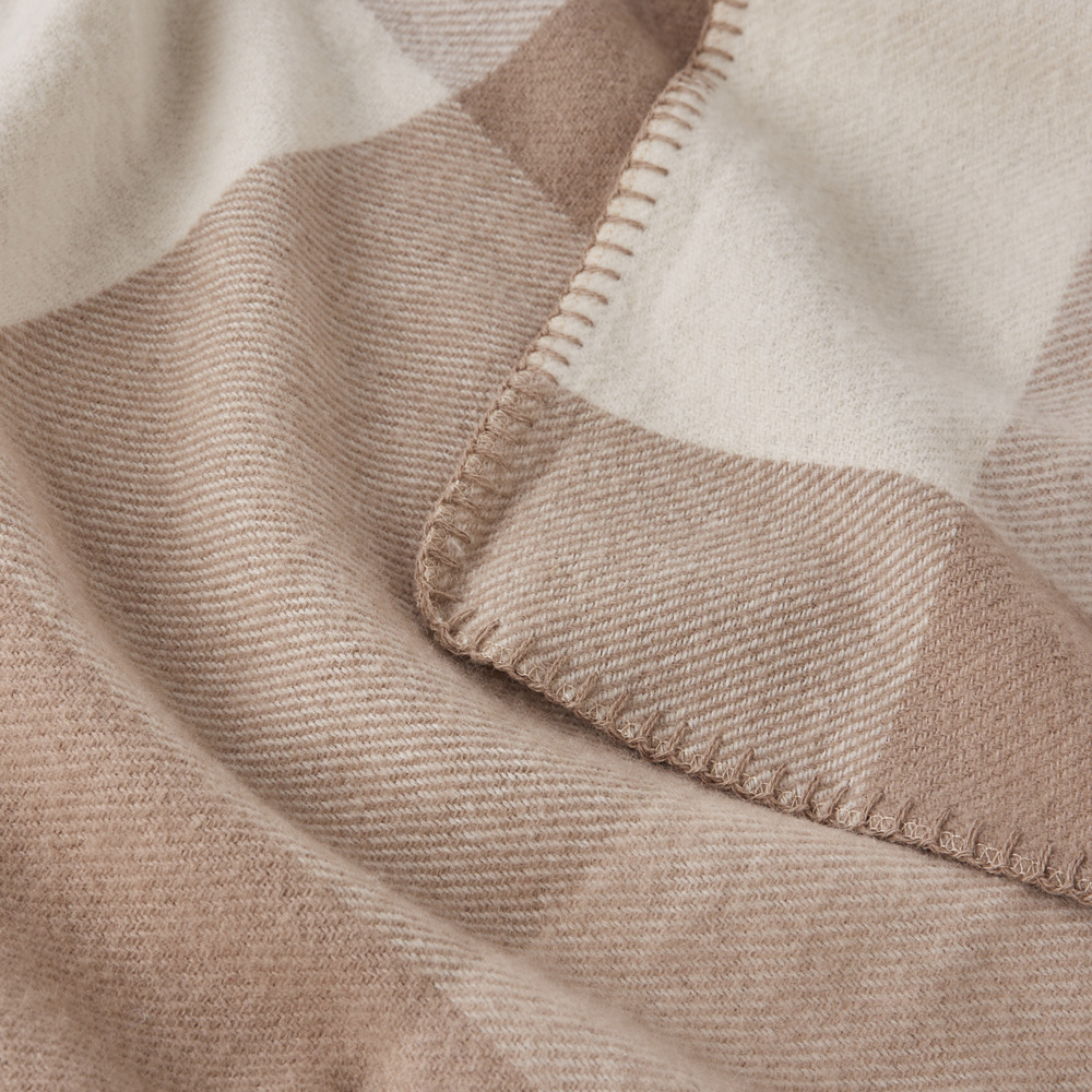 Holland Latte Wool Blanket Adairs