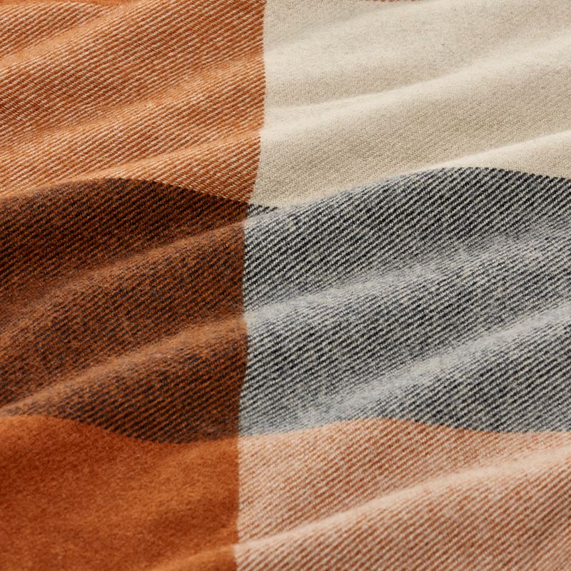 Holland Navy & Brown Wool Blanket