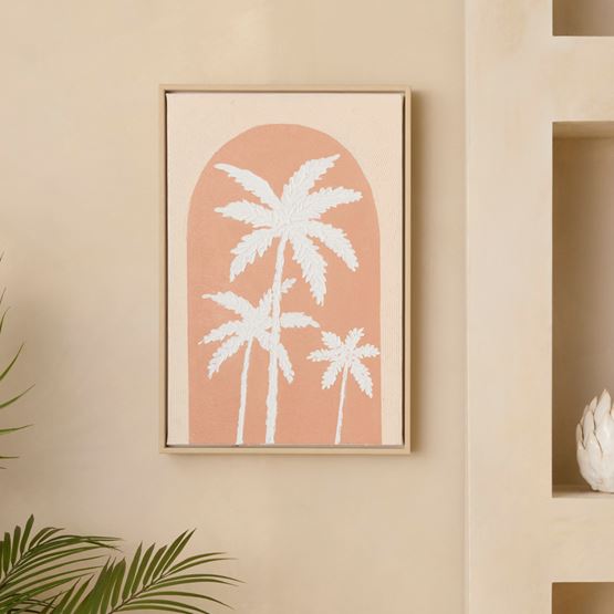 Ocean Breeze Palm Paradise Canvas