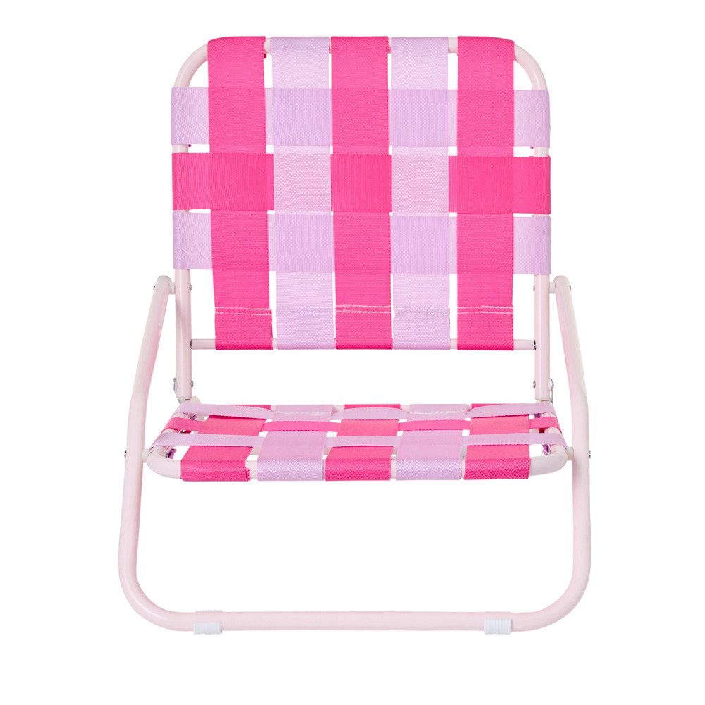 Adairs Kids Pinks Strap Woven Beach Chair Adairs